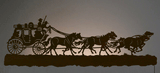 WA-9053 - Stage Coach 42" Back Lite Wall Art