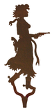 CHL-205 - Pistol Cowgirl Large Single Coat Hook Burnished