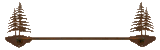 BA-8059 - Double Pine Tree Towel Bar