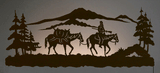 WA-9037 - Pack Horse 42" Back Lite Wall Art