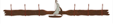 CH-5667 - Sailboat Six Hook Burnished