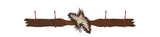 CH-5441 - Pine Cone Four Hook Burnished