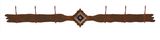 CH-4629 - Diamond Copper Pico Concho Six Hook