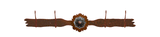 CH-4428 - Round Copper Pico Concho Four Hook