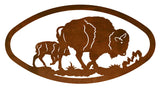 WA-73010 - Buffalo Oval Wall Art Horizontal