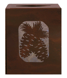 TC-9314 - Pine Cone Square Tissue Cover