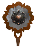 CHL-428 - Round Copper Pico Concho Large Single Coat Hook