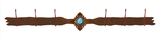CH-4624 - Turquoise Stone Six Hook