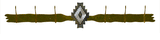 CH-5639 - Desert Diamond Six Hook Burnished