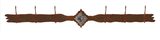 CH-4618 - Diamond Silver Pico Concho Six Hook