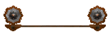 BA-7019 - Copper Round Pico Concho Towel Bar