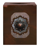 TC-9324 - Round Copper Square Tissue Cover