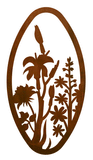 WA-72110 - Wild Flowers Oval Wall Art Vertical