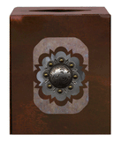 TC-9323 - Round Old Silver Square Tissue Cover