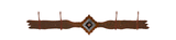 CH-4429 - Diamond Copper Pico Concho Four Hook