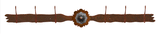 CH-4628 - Round Copper Pico  Concho Six Hook
