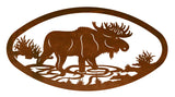 WA-73065 - Moose Oval Wall Art Horizontal