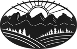 WA-2727 - Mountain Sunset Wall Art 42"
