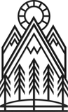 WA-4128 - Mountain Sun Abstract Wall Art 46"