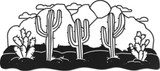 WA-6820 - Warm Desert Scene Wall Art 68"