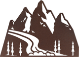 WA-2705 - Modern Mountain Scene Wall Art 37"