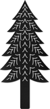 WA-4101 - Abstract Pine Tree Wall Art 42"