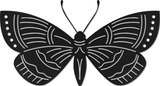 WA-4121 - Moth Wall Art 45"
