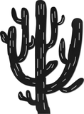 WA-1317 - Saguaro Cactus Wall Art 18"