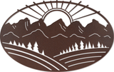 WA-1327 - Mountain Sunset Wall Art 20"