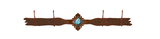 CH-4424 - Turquoise Stone Four Hook