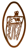 WA-72035 - Barrier Hunt Oval Wall Art Vertical