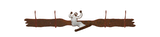 CH-5477 - Snowboarder Four Hook Burnished