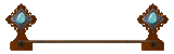 BA-7030 - Turquoise Stone Burnished Towel Bar