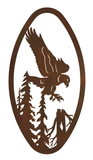 WA-72022 - Eagle Oval Wall Art Vertical