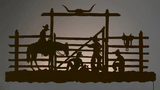 WA-9010 - Cowboy Corral 42" Back Lite Wall Art