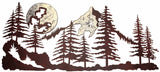 WAB-6070 - Mnt Scene 57" Burnished Wall Art
