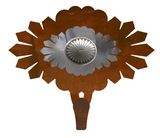 CHL-420 - Sunburst Concho Large Single Coat Hook