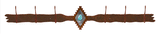 CH-4626 - Desert Diamond W/Turquoise Six Hook