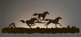 WA-9044 - Running Horses 42" Back Lite Wall Art