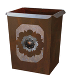 WB-2092 - Round Copper Concho Waste Basket