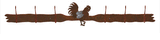 CH-5672 - Rooster Six Hook Burnished