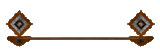 BA-7020 - Copper Diamond Pico Concho Towel Bar