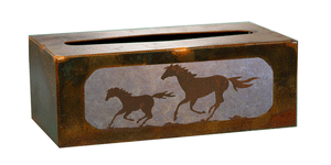 TC-9228 - Wild Horse Rectangle Tissue Box Cover