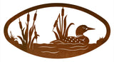 WA-73056 - Loon Oval Wall Art Horizontaltonal