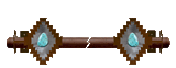DR-9119 - Desert Diamond W/Turq Rod Brackets Burnished
