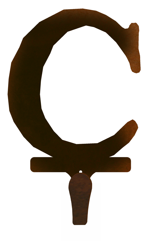 CHL-512 - C Lodge Font Single Coat Hook
