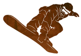 WA-3082 - Snow Boarder 30" Wall Art