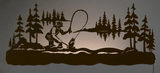WA-9025 - Fly Fishing Back Lite Wall Art