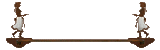 BA-8067 - Pistol Cowgirl Towel Bar Burnished