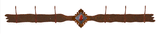 CH-4623 - Red Jasper Stone Six Hook